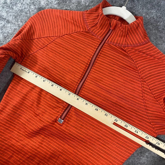 Athleta Jacket XS Red Striped Performance 1/4 Zip Layering Long Sleeve Pullover - Picture 10 of 12